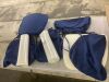 Lot of (4) 16" x 17" Chair Cushions & (2) Extra Covers - Thumbnail 1