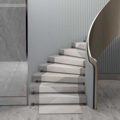 28" Stair Rods for Carpets with Tower Finial and Brackets, 5 Pack - Lot 290