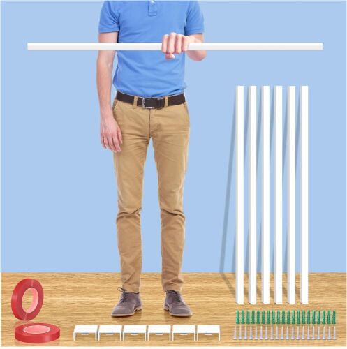 Extra-Long Paintable Cord Cover for Wall Mounted TV, 6x 39.4in TTL 236in - Lot 800