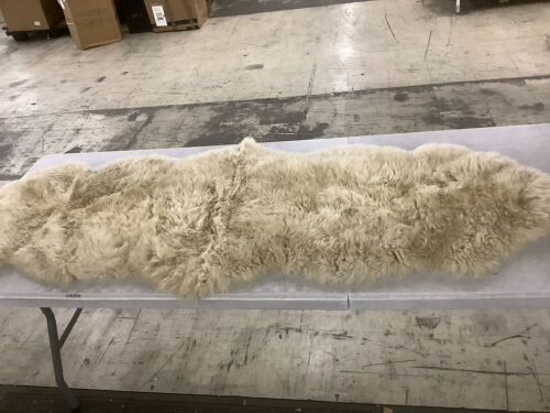 Sheepskin Area Rug, 2' x 6' - Lot 346