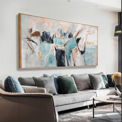 Framed Abstract Wall Art, 24" x 48" - Lot 345