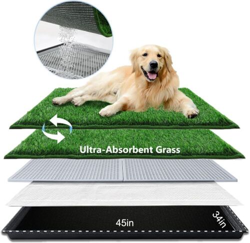 Dog Grass Pad with Tray Extra Large 45”×34” - Lot 196