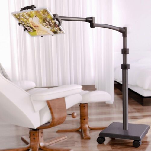 Levo G2 Deluxe Tablet Floor Stand with 5-Axis Adjustable Arm for iPad, Kindle, Samsung, Height Range 30–56 Inches - Lot 350