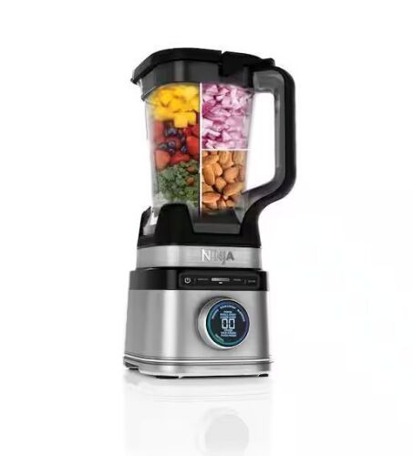 NINJA Detect Power 72 oz. 10-Speed Stainless Blender Pro Traditional Blender with BlendSense Technology in Stainless Steel - Lot 54JF