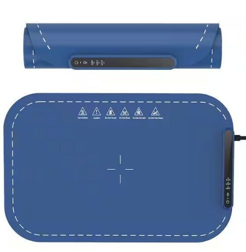 2 Sections Silicone Electric Roll Up Heating Tray - Lot 533JF