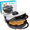 CucinaPro Classic Round Heart 5-Slice Stainless Steel American Waffle Maker - Thumbnail 1