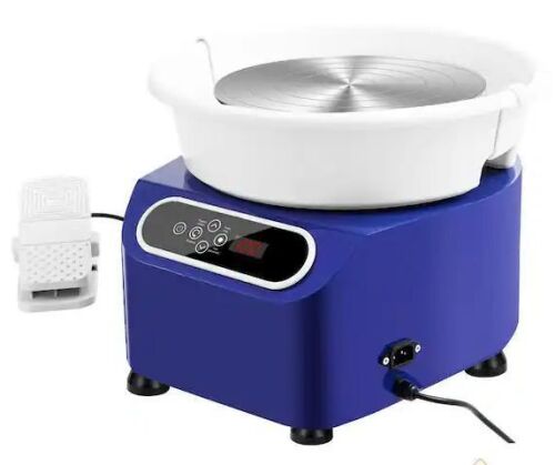 VEVOR 11 in. Electric Pottery Wheel with Foot Pedal and LCD Screen, 350-Watt - Lot 51JF
