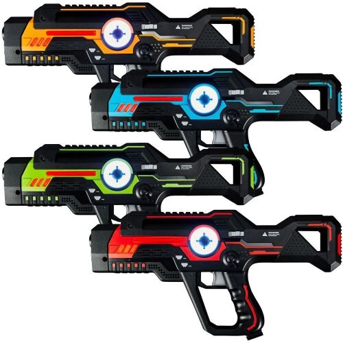 Set of 4 Infrared Laser Tag Blasters w/ 4 Game Modes, Lights & Sounds - Lot 818