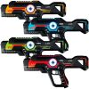 Set of 4 Infrared Laser Tag Blasters w/ 4 Game Modes, Lights & Sounds - Thumbnail 1