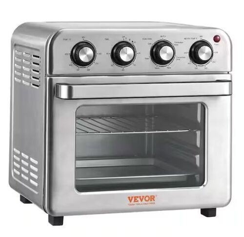 VEVOR 7-IN-1 Air Fryer Toaster Oven, 18L Convection Oven, 1700W Stainless Steel - Lot 531JF