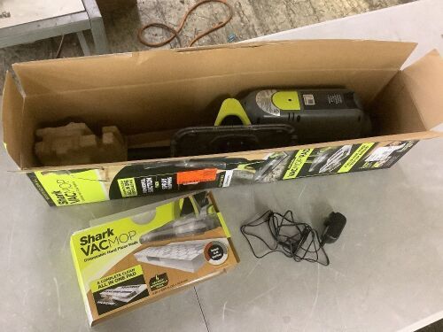 Shark VACMOP Pro Cordless Hard Floor Combo Vacuum & Spray Mop for Tile, Laminate & Wood Surfaces with No-Touch Disposable Pad - Lot 832JF