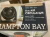 Hampton Bay 8 in. 3 Speed Personal Desk Fan in Black - Thumbnail 5
