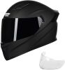 Crown Racing Motorcycle Helmet, Large - Thumbnail 1