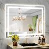 Front and Backlit Lighted Vanity Mirror, Dimmable Anti-Fog, 40" x 30" - Thumbnail 1