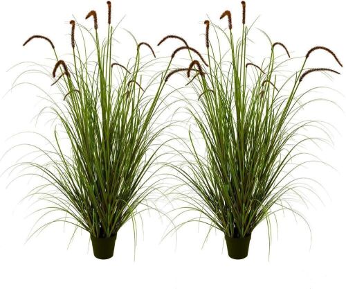 5ft Artificial Plant in Pot, 2 pack - Lot 200