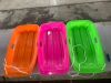 Toboggan Snow Sled with Pull Rope and Handles, 3 pack - Thumbnail 4