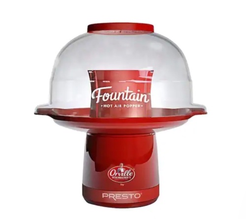 Presto Hot Air 4 oz. Red Fountain Popcorn Popper - Lot 847JF