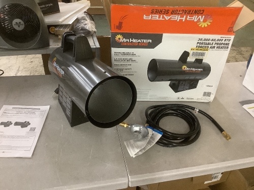 Mr. Heater Contractor Series 60,000 BTU Forced Air Propane Outdoor Space Heater with 10 ft. Hose and Regulator - Lot 848JF