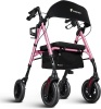 Lightweight Rollator Walker with Seat & Backrest - Thumbnail 1