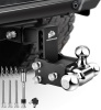 METOWARE Adjustable Trailer Hitch with 4-Inch Drop/Rise (14,000 LBS GTW), Tri-Ball (1-7/8'', 2'', 2-5/16''), Fits 2-Inch Receiver - Thumbnail 1