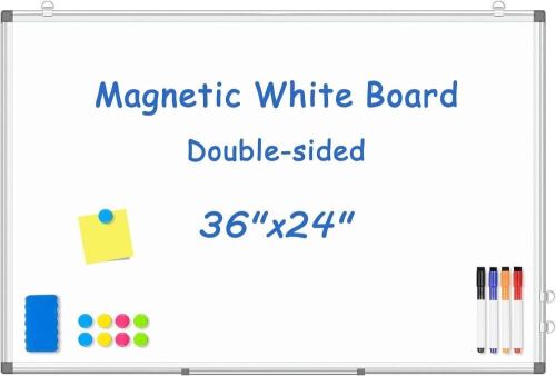 Double-Sided Magnetic White Board, 36" x 24" - Lot 742