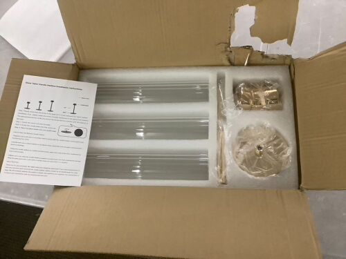 Glass Taper Candle Holders, 3 pc - Lot 744