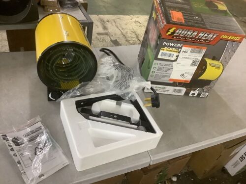 DuraHeat 4800 Watt, 16,400 Btu, 240V Mountable or Portable Electric Fan Forced Air Heater - Lot 859JF
