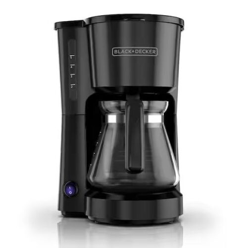 BLACK+DECKER 4-in-1 5-Cup Black Drip Coffee Maker - Lot 860JF