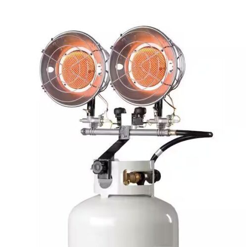 Mr. Heater Double Tank Top 30,000 BTU Radiant Propane Outdoor Space Heater - Lot 864JF