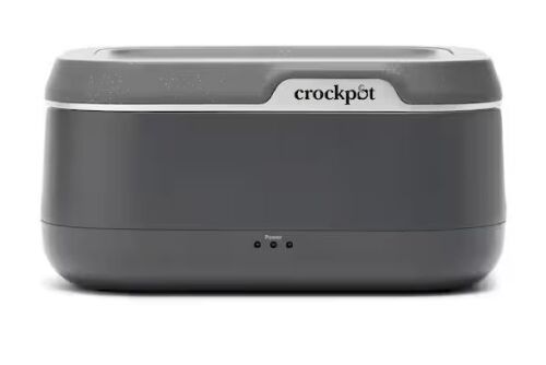 Crock-Pot 0.88 qt. Mussel Gray Slow Cooker Electric Lunch Box - Lot 866JF