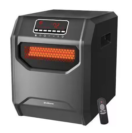 WeWarm Electric 6 Element Infrared Space Heater Black Plastic - Lot 877JF