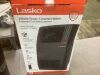 Lasko 1500-Watt 20 in. Black Electric Console Ceramic Space Heater with Tip-Over Switch, Adjustable Louvers, Timer, Remote - Thumbnail 5