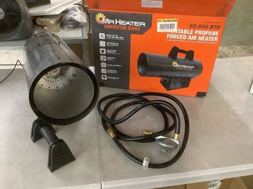 Mr. Heater Contractor Series 60,000 BTU Forced Air Propane Outdoor Space Heater with 10 ft. Hose and Regulator - Lot 883JF