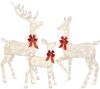 3 Piece Lighted Christmas Deer Set - Thumbnail 1