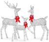 3 Piece Lighted Christmas Deer Set - Thumbnail 1