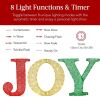 3 Piece 3D Lighted Christmas Joy Yard Decor - Thumbnail 3