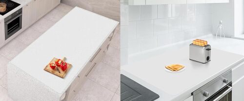 Silicone Mats for Kitchen Counter 36"x24"x0.08" + Extra Large Silicone Mat 47"x23.6"x0.08", Translucent - Lot 5392