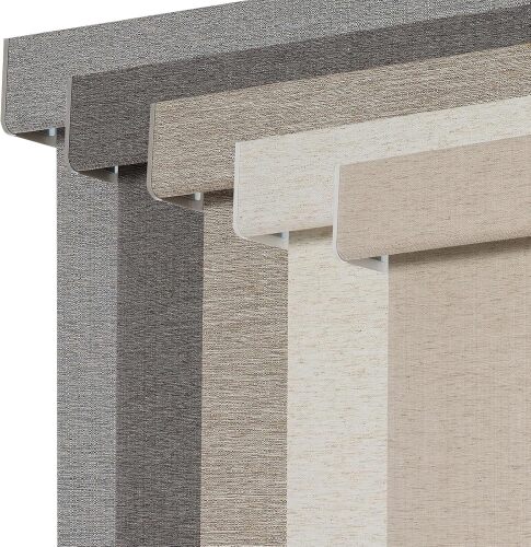 Blackout Roller Shades for Window Blinds,Cordless,Linen Fabric,Thermal Insulated Fabric UV Protection Shades for Home,Office,Bedroom,Door - Lot 5741