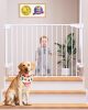 Baby Gate for Stairs, Wall-Mounted (Drill Required), Expandable No Bottom Bar Dog Gate, Auto Close Extra Wide Walk Thru, Pet & Toddler Proof Gate, Top & Bottom of Stairways - Thumbnail 1