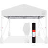 One-Person Setup Instant Pop Up Canopy w/ Case, 4 Weight Bags - 10x10ft - Thumbnail 1