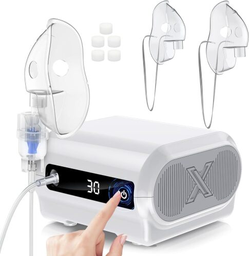 Smart Digital Display and Portable Nebulizer for Adults and Kids, Nebulizer to Solve Breathing Problems,Hailie Sensor NF0109, with Three Adjustable Modes, Suitable for Home use and travel-Y04 - Lot 5945