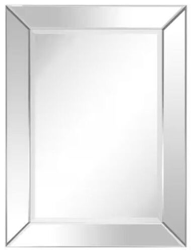 Medium Rectangle Beveled Glass Modern Mirror - Lot 5947
