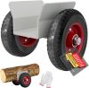 8" Panel Dolly Heavy Duty Door Cart Slab Dolly 660LBS Capacity Solid Rubber Wheels, Panel Mover, Wood Mover, All Terrain Moving Cart *No gloves* - Thumbnail 1