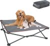 Outdoor Dog Bed - Portable, Elevated Camping Dog Cot for Indoor, Courtyard & Travel, Breathable Textilene Mesh, Comfortable with Removable & Washable Cover, Supports up to 120 lbs - Thumbnail 1