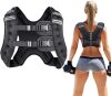 Weighted Vest for Women and Men with Reflective Stripe and Double Adjustable Buckle Straps Weight Vests for Strength Training, Jogging, Cardio, Weight Loss - Thumbnail 1