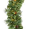 9Ft Pre-Lit Christmas Garland W/ 2-In-1 Led Lights - Thumbnail 1