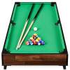 Tabletop Billiard Set, Pool Arcade Game Table w/ 2 Cues, Storage Bag - 40in - Thumbnail 1