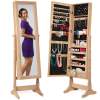 Full Length Freestanding Jewelry Mirror Armoire w/ Velvet Interior - Thumbnail 1