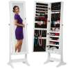 Full Length Freestanding Jewelry Mirror Armoire w/ Velvet Interior - Thumbnail 1