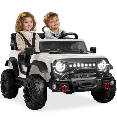 24V 2-Seater Electric Ride-On Car Truck w/ Parent Control, Bluetooth - Lot 6225